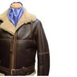 Jerry WW2 RAF Sheepskin Brown Jacket