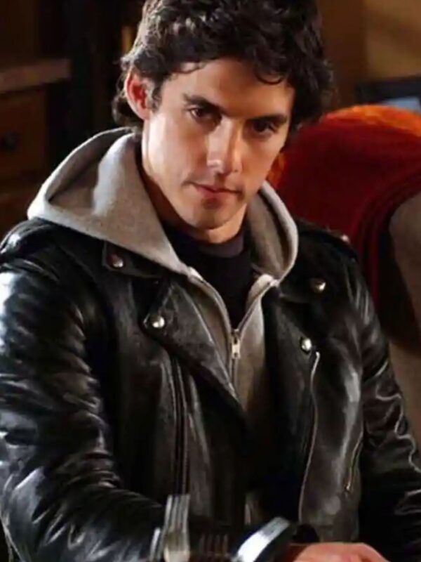 Jess Mariano Gilmore Girls Black Leather Jacket