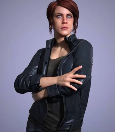 Jesse Faden Control Video Game Leather Jacket