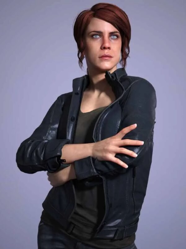 Jesse Faden Control Video Game Leather Jacket