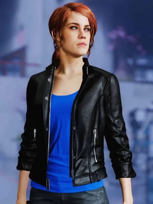 Jesse Faden Control Video Game Leather Jacket