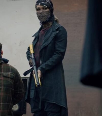 Jessica Camacho Watchmen Black Leather Coat