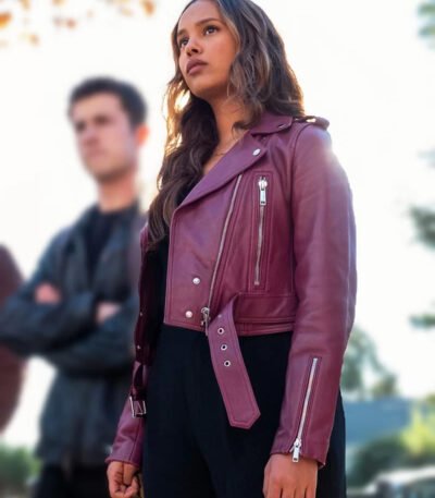 Jessica Davis 13 Reason Why Biker Jacket