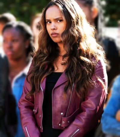 Jessica Davis 13 Reason Why Biker Jacket