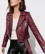 Jessica Davis 13 Reason Why Biker Jacket
