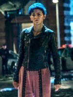 Jessica Henwick The Matrix Resurrections 4 Bugs Leather Jacket