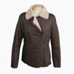 Jessica Vegan Aviator Leather Jacket