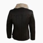 Jessica Vegan Aviator Leather Jacket