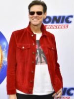 Jim Carrey Sonic the Hedgehog Event Red Jacket