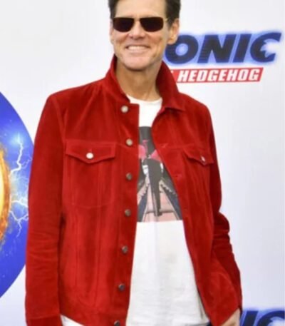 Jim Carrey Sonic the Hedgehog Event Red Jacket
