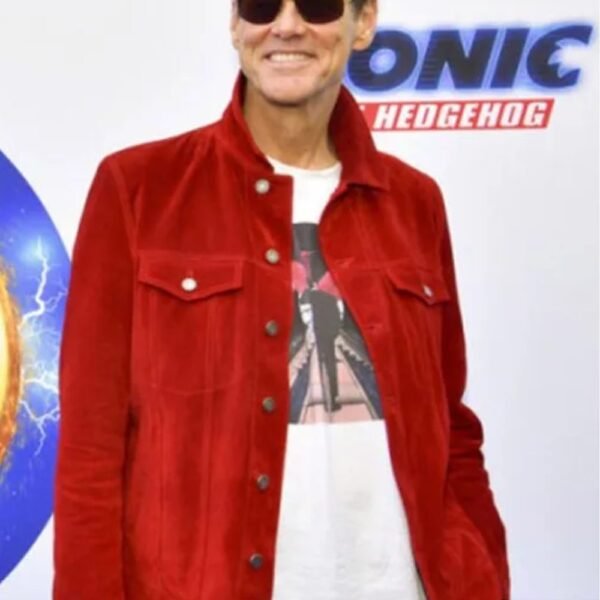 Jim Carrey Sonic the Hedgehog Event Red Jacket