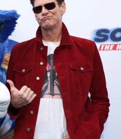 Jim Carrey Sonic the Hedgehog Event Red Jacket