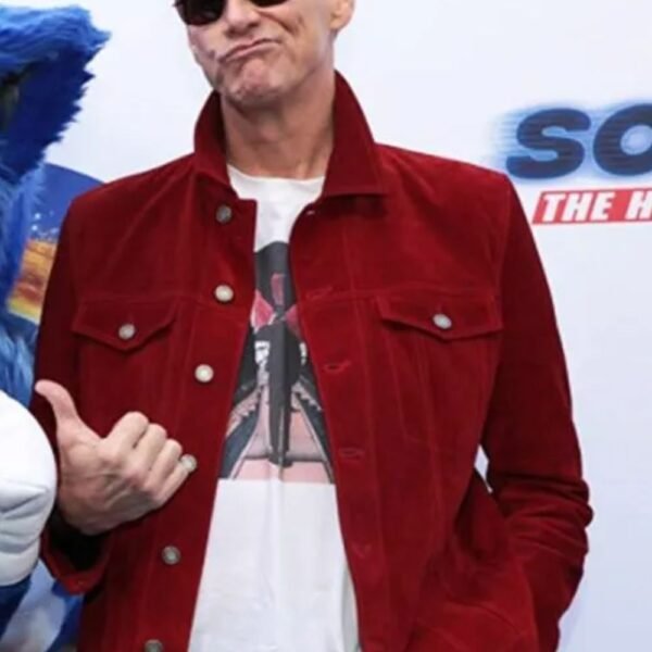 Jim Carrey Sonic the Hedgehog Event Red Jacket