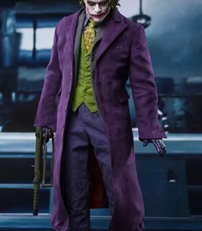 Joaquin Phoenix Joker Suede Leather Trench Coat