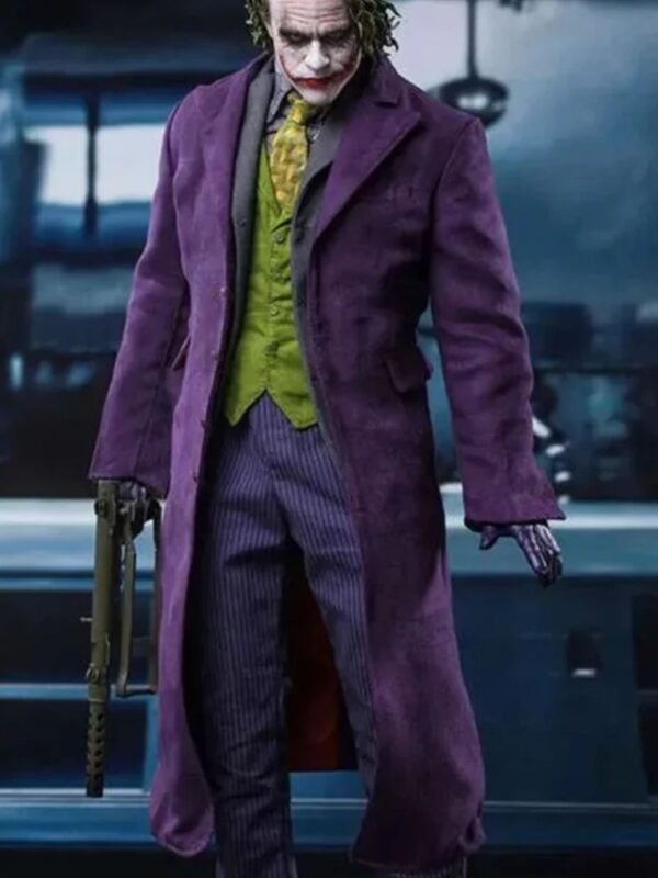 Joaquin Phoenix Joker Suede Leather Trench Coat
