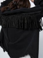 Jodie Comer Killing Eve Villanelle Fringe Denim Black Jacket