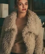 Jodie Comer Killing Eve Villanelle White Faux Fur Jacket