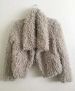 Jodie Comer Killing Eve Villanelle White Faux Fur Jacket