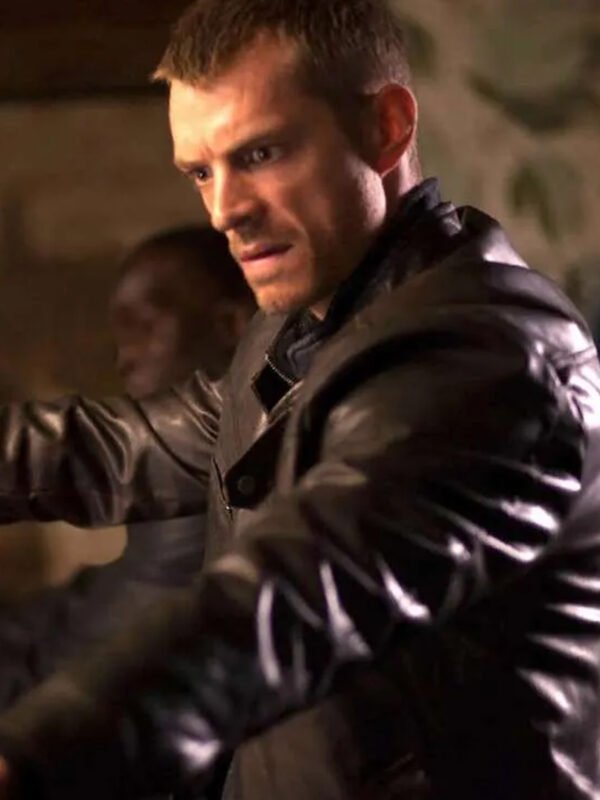 Joel Kinnaman Altered Carbon Black Leather Jacket