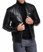Joel Kinnaman Altered Carbon Black Leather Jacket