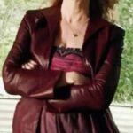 Joelle Carter Justified Ava Crowder Maroon Leather Jacket