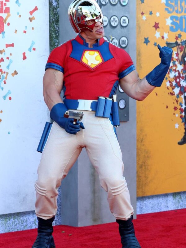 John Cena Suicide Squad Red and Blue Costume Jacket