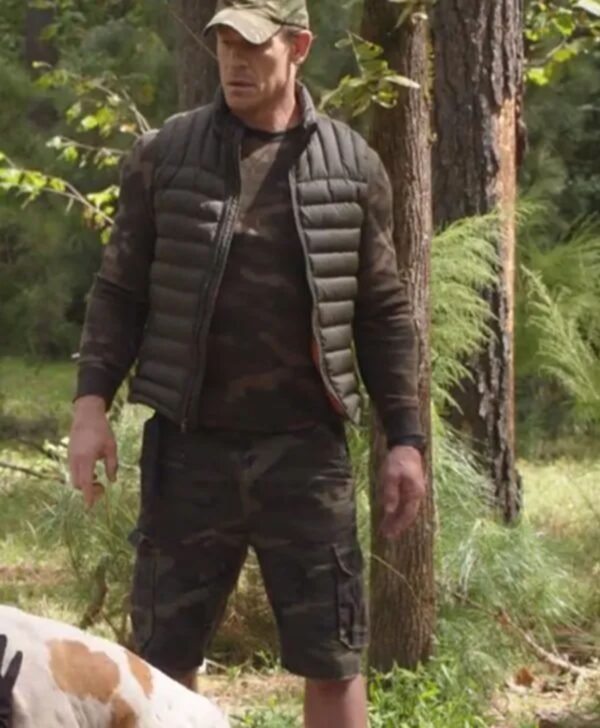 John Cena Vacation Friends Ron Black Puffer Vest