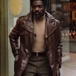 John Shaft 1971 Brown Leather Trench Coat