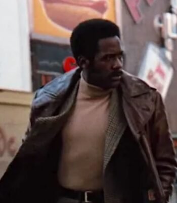John Shaft 1971 Brown Leather Trench Coat
