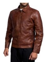 John Wick Movie Brown Leather Jacket
