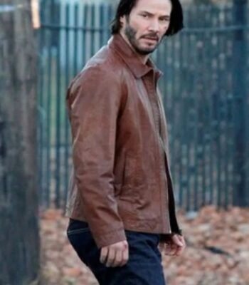 John Wick Movie Brown Leather Jacket