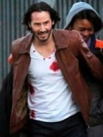 John Wick Movie Brown Leather Jacket