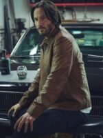 John Wick Movie Brown Leather Jacket