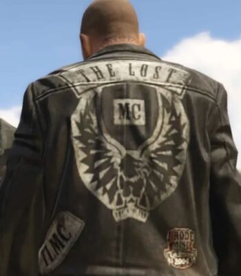 Johnny GTA The Lost MC Black Leather Jacket