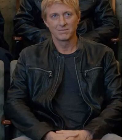 Johnny Lawrence Cobra Kai S3 Black Leather Jacket