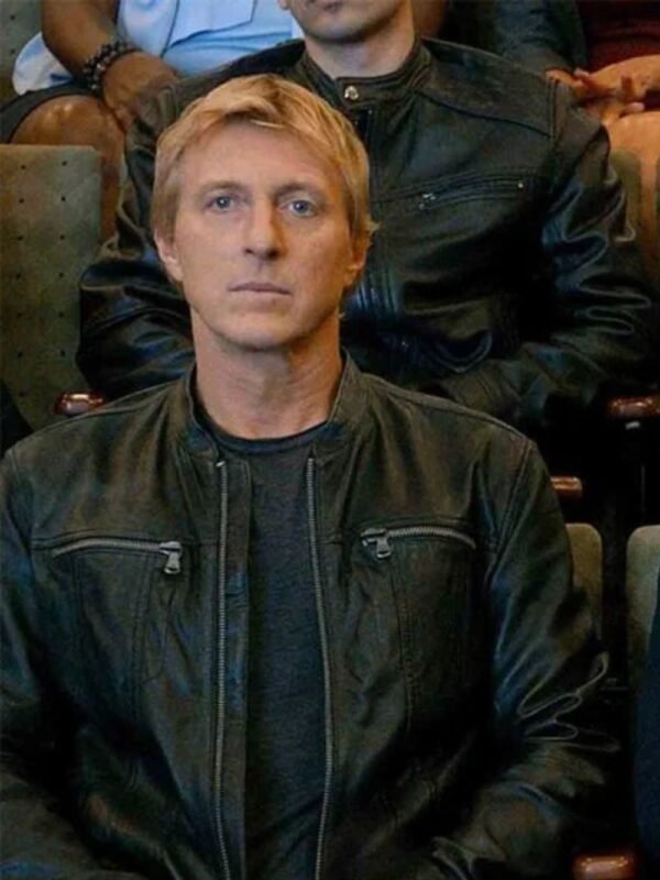Johnny Lawrence Cobra Kai S3 Black Leather Jacket