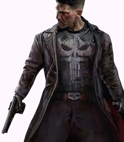 Jon Bernthal The Punisher Leather Trench Coat
