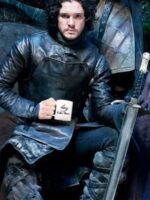Jon Snow Game Of Thrones Costume Belted Closure Jacket