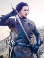 Jon Snow Game Of Thrones Costume Belted Closure Jacket