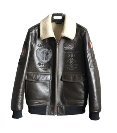Jonathan Brown Shearling G-1 Bomber Jacket