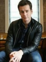 Jonathan Groff The Matrix 4 Black Real Leather Jacket
