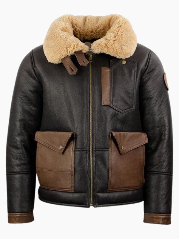 Jones-SF Shearling Bomber Black Jacket