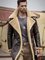 Jorge-SF Shearling Brown Leather Long Coat