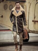 Jorge-SF Shearling Brown Leather Long Coat