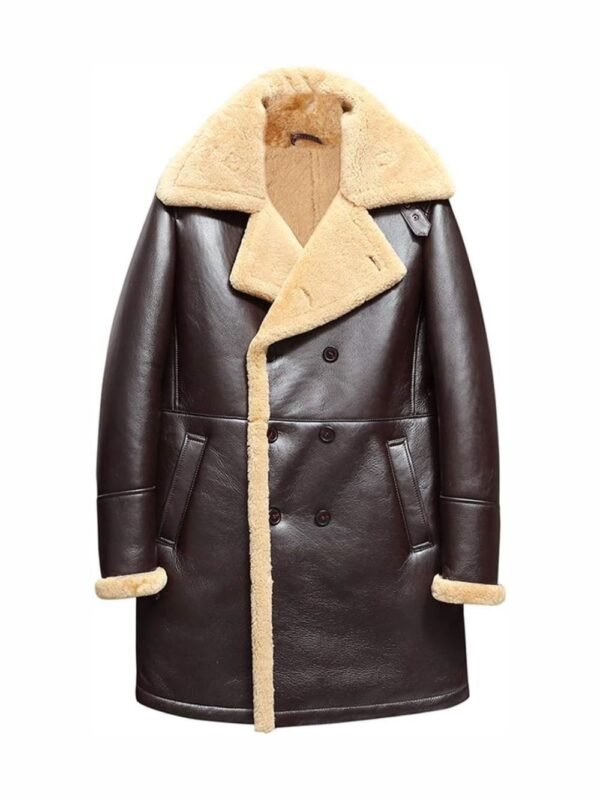 Jorge-SF Shearling Brown Leather Long CoatJorge-SF Shearling Brown Leather Long Coat