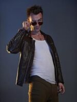 Joseph Gilgun Preacher Black Leather Jacket