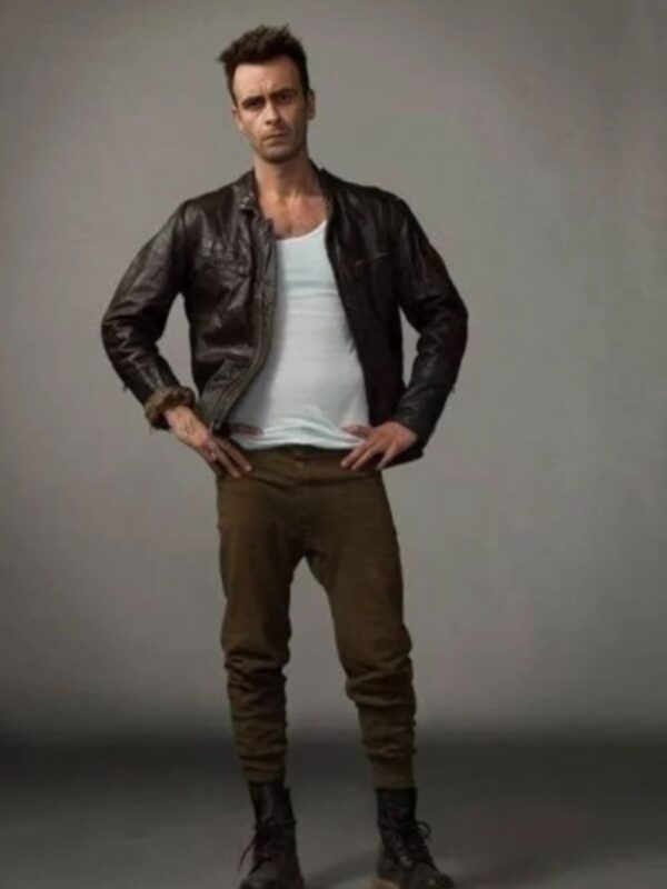 Joseph Gilgun Preacher Black Leather Jacket