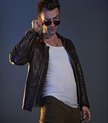 Joseph Gilgun Preacher Black Leather Jacket