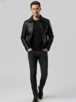 Joseph Gordon-Levitt Looper Black Leather Jacket