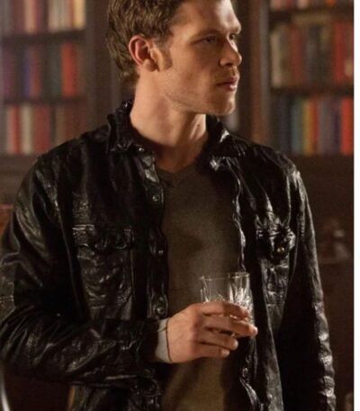 Joseph Morgan The Vampire Diaries Black Leather Jacket